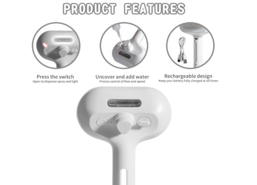 Pet Hair Spray Brush