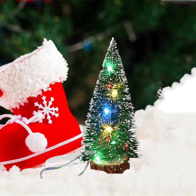 Christmas Decorations LED Lights Mini Christmas Tree – Junzaid.com